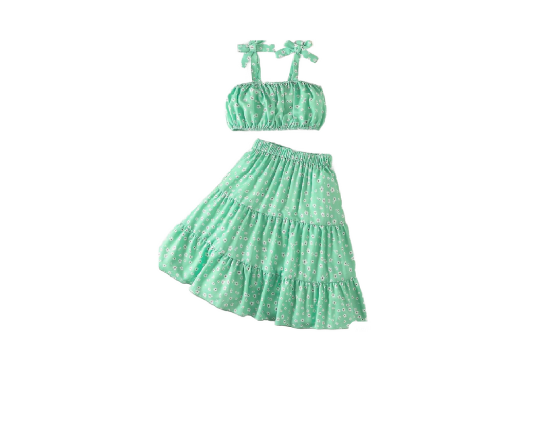 Girl Cami Top & Ruffle Skirt Set