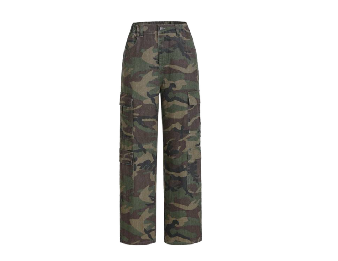 Camouflage Workwear Denim Pants