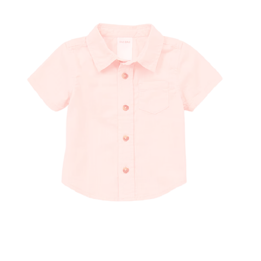 Baby Boys Short Sleeve Button-Down Shirt