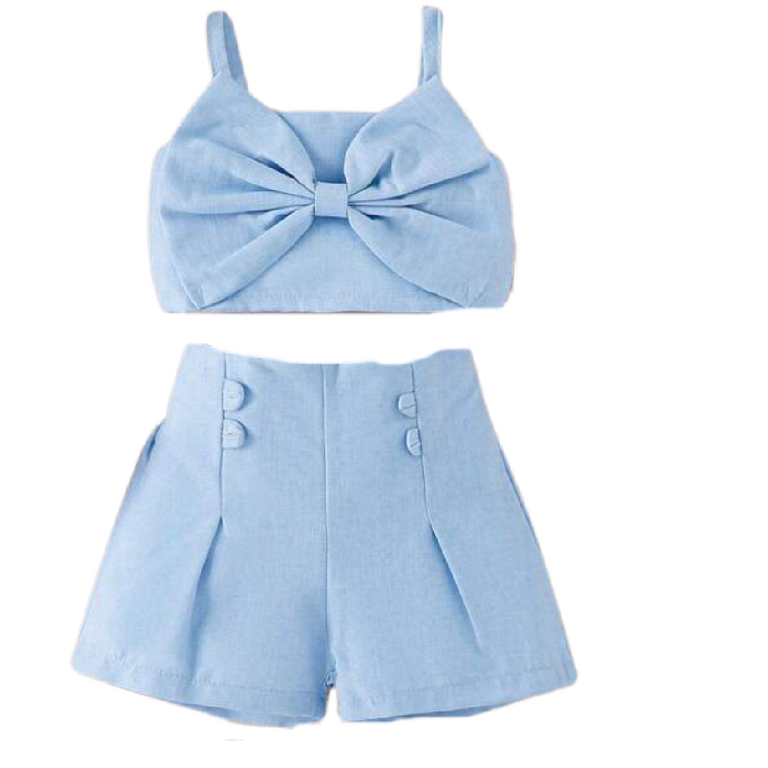 2pc. Bow Front Cami Top & Shorts