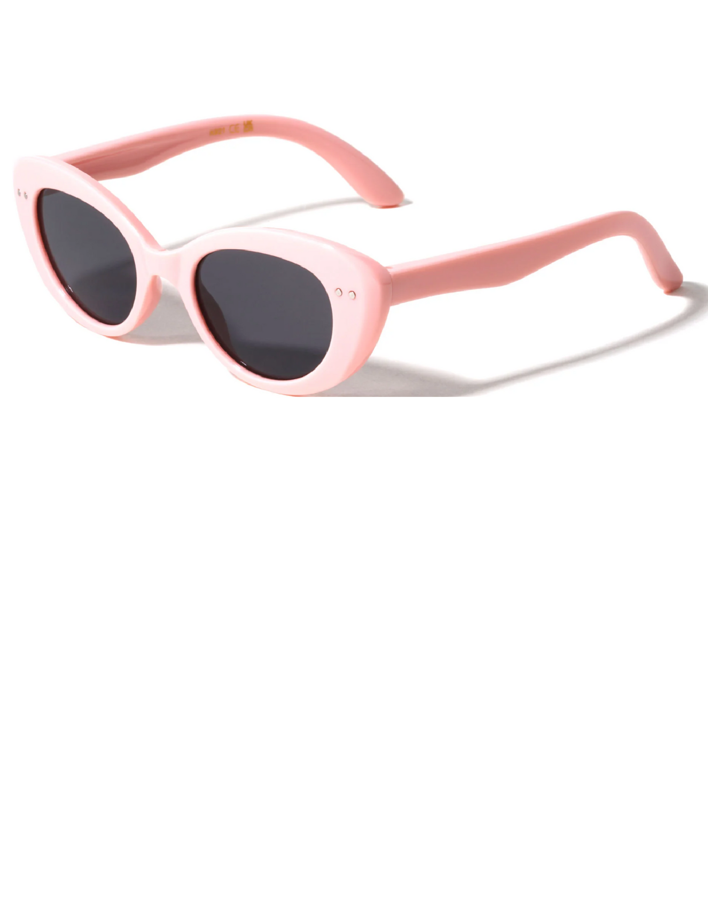 Pastel Color Frame Dotted Cat Eye Sunglasses