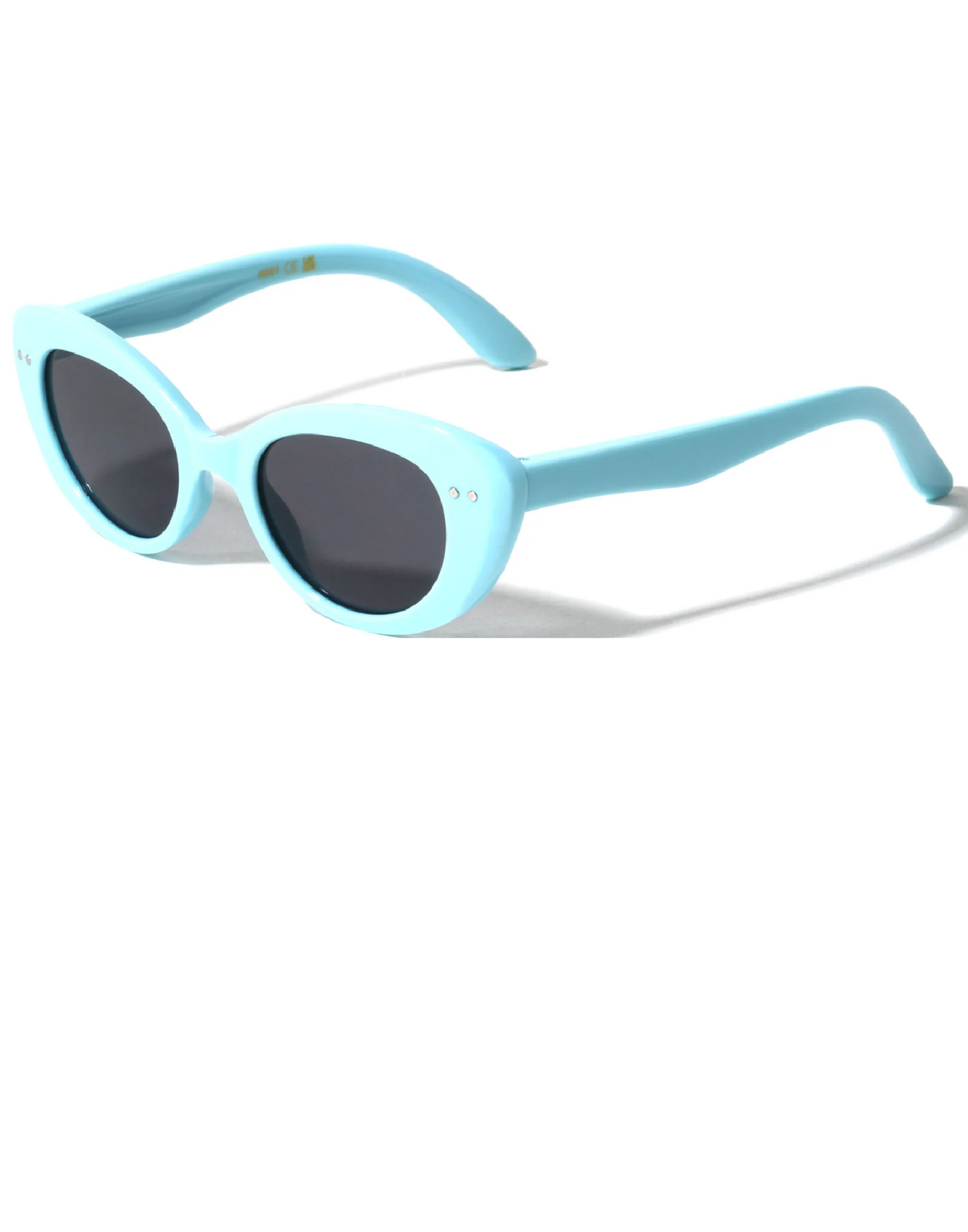 Pastel Color Frame Dotted Cat Eye Sunglasses