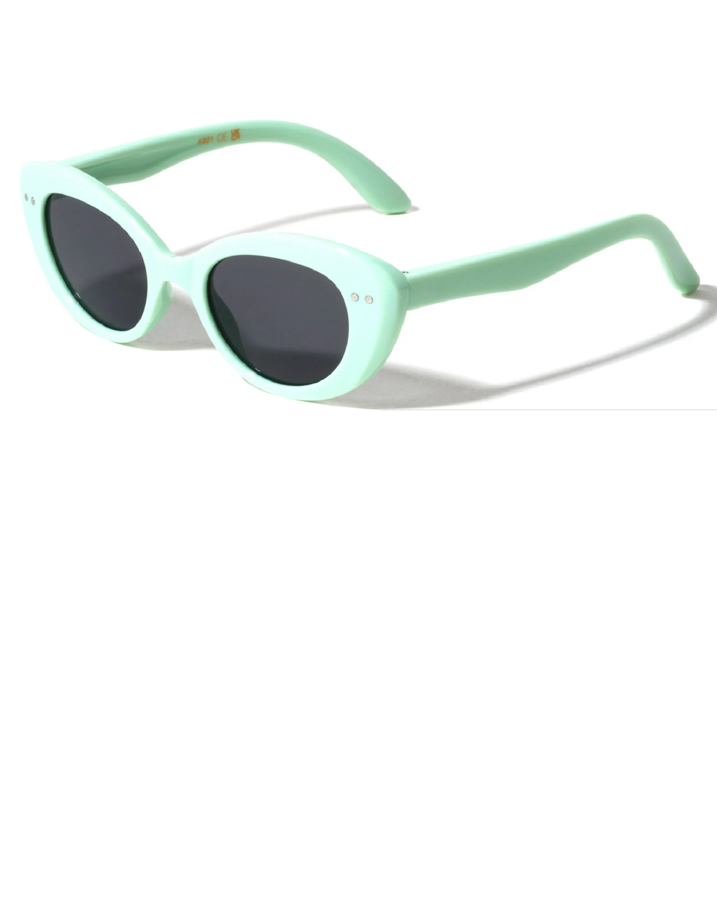 Pastel Color Frame Dotted Cat Eye Sunglasses