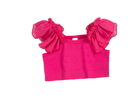 Girl Ruffle Sleeve Blouse