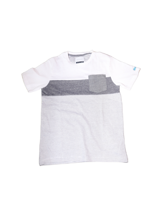 Grey and White Tee for boys