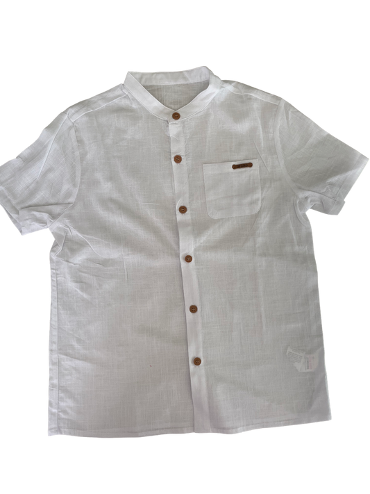 white cotton shirt